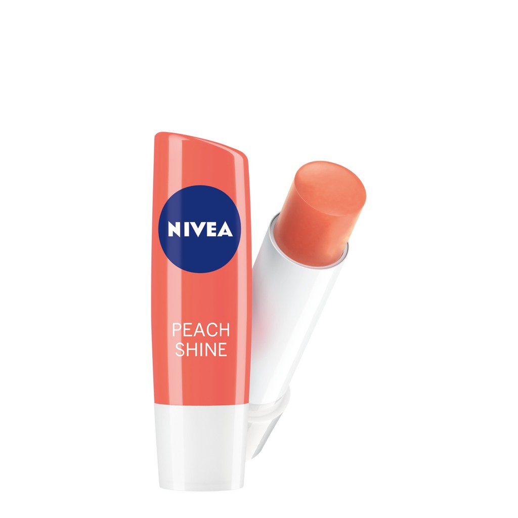 [Mã FMCGMALL giảm 8% đơn 250K] Son dưỡng ẩm Nivea sắc cam hương đào Peach Shine (4.8g) - 85031 | BigBuy360 - bigbuy360.vn