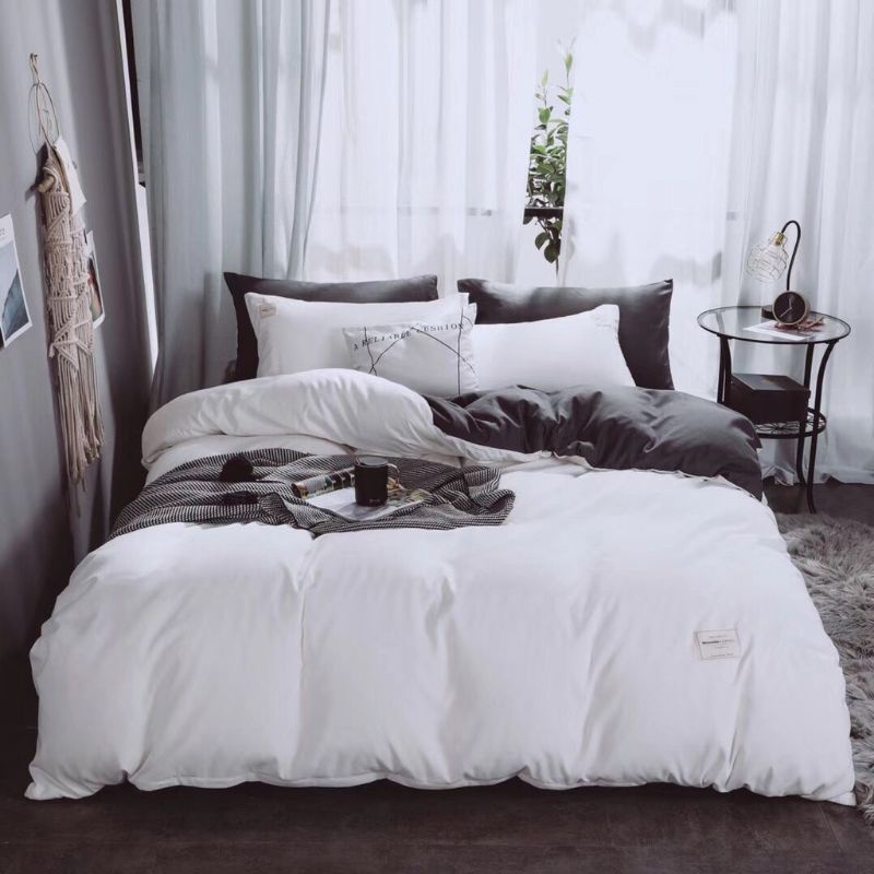 Trọn bộ Vỏ Chăn Ga Gối nhập khẩu Coton tici cao cấp chất đẹp