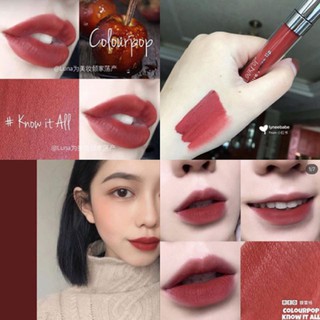 [Có sẵn] Son Kem Lì Ultra Lips Của Colourpop màu Know it all