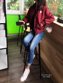 Áo khoác gió bomber - L