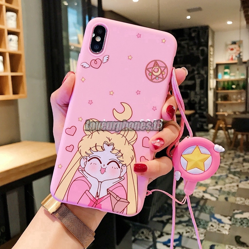 Ốp lưng điện thoại TPU Silicone hình hoạt hình Sailor Moon cho OPPO F11 Pro A3s F9 F7 F5 F1s A57 A83 A5s R9s R11s Plus