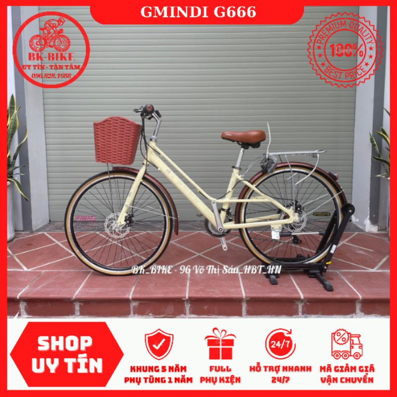 Xe Đạp Thể Thao Gmindi G666 - Khung Nhôm Đề Shimano 21 tốc độ