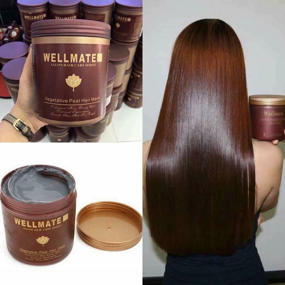 Kem ủ tóc siêu mượt Wellmate Vegetative Peat Hair Mask 500ml - 1000ml