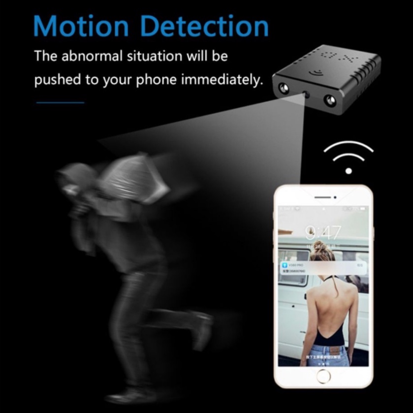 Camera mini HD 1080P V380 Pro IR Tầm nhìn ban đêm Camera IP Camera phát hiện chuyển động An ninh gia đình | BigBuy360 - bigbuy360.vn