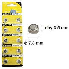 Pin AG3 dùng cho đèn pin mini ( 1 vỉ 10 viên)