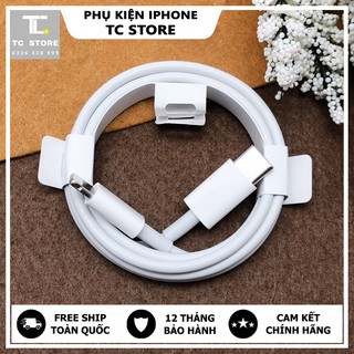 Cáp iPhone 11 Pro Max - Cáp Sạc Type-C Lightning Sạc Nhanh 30 Phút Lên 50% Pin Chính Hãng - Bảo Hành 12 Tháng 1 Đổi 1