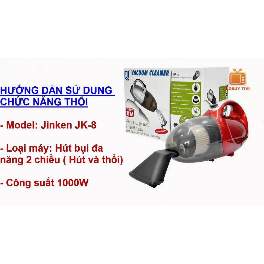 Máy Hút Bụi Mini 2 Chiều Vacuum Cleaner JK-8-Máy hút bụi cầm tay FULL