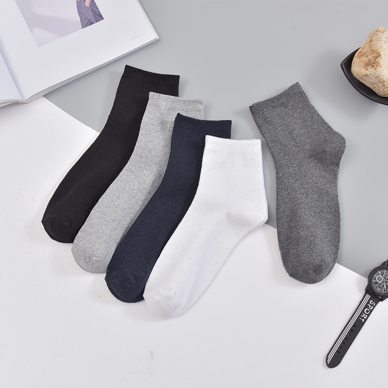 Một bộ 5 đôi Tất Nam  Chất Liệu Cotton Màu Trắng / Đen / Xám Ttg121
