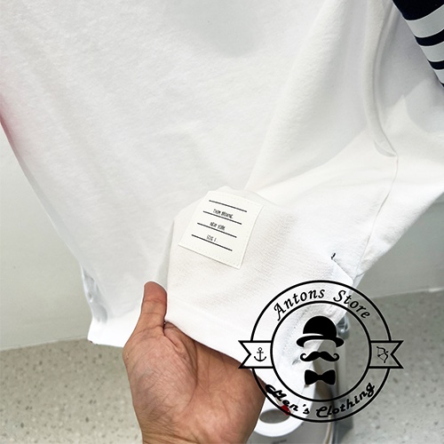 Áo Phông Thom Browne Tay Xanh Đỏ 4 Vạch