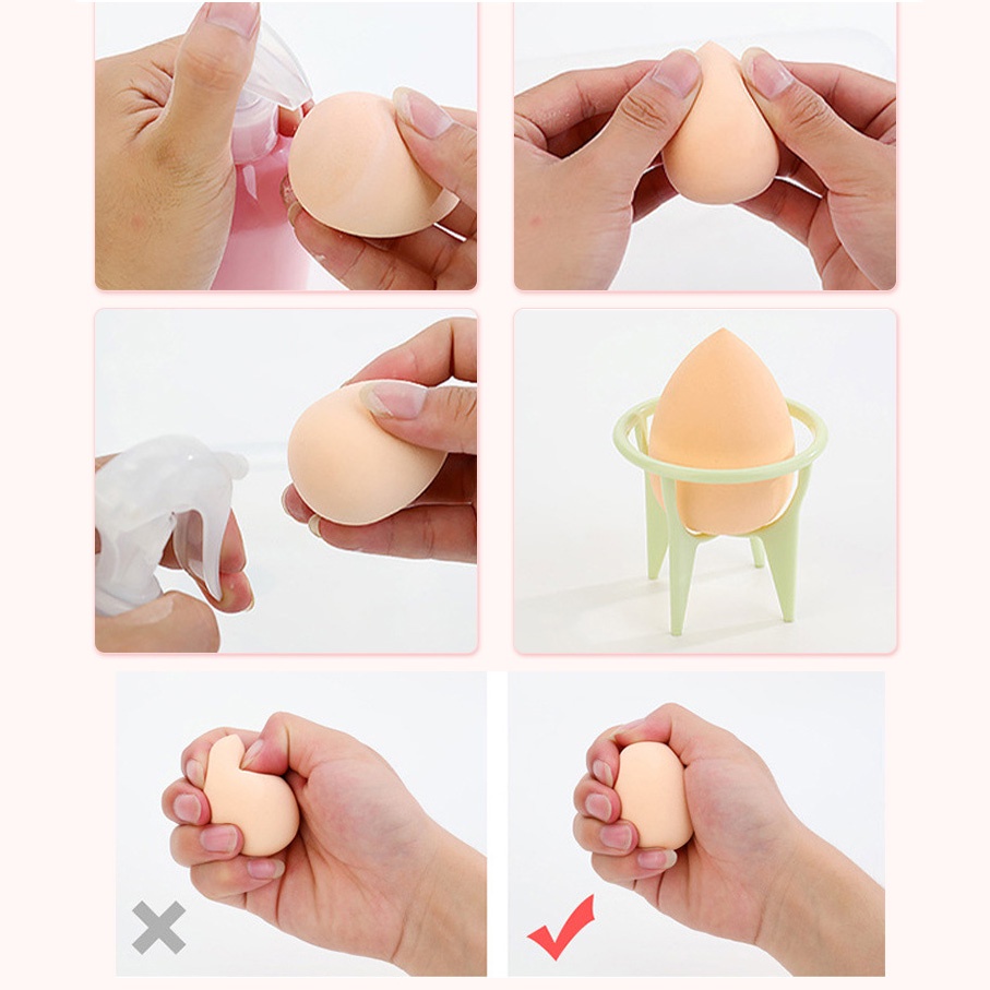 Mút Tán Kem Nền Set 4C Kèm Hộp Hoặc Túi 1 Chiếc Trang Điểm