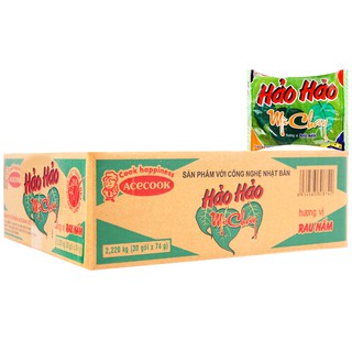 Thùng 30 Gói Mì Hảo Hảo Chay Rau Nấm 74gr
