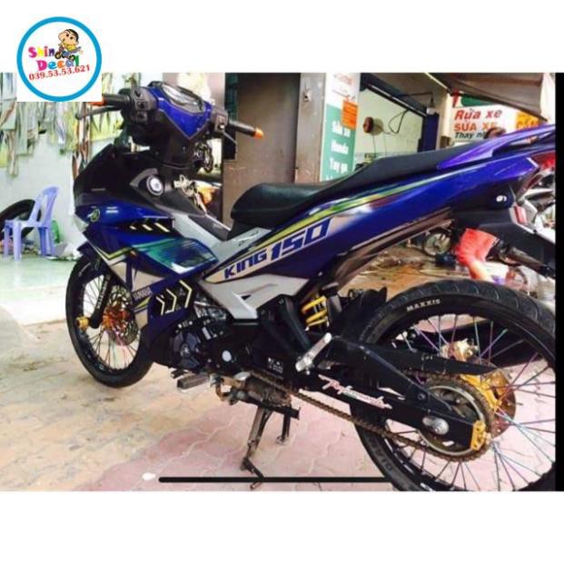Tem rời ex 150 Mx king dán xe xanh gp Crom cao cấp