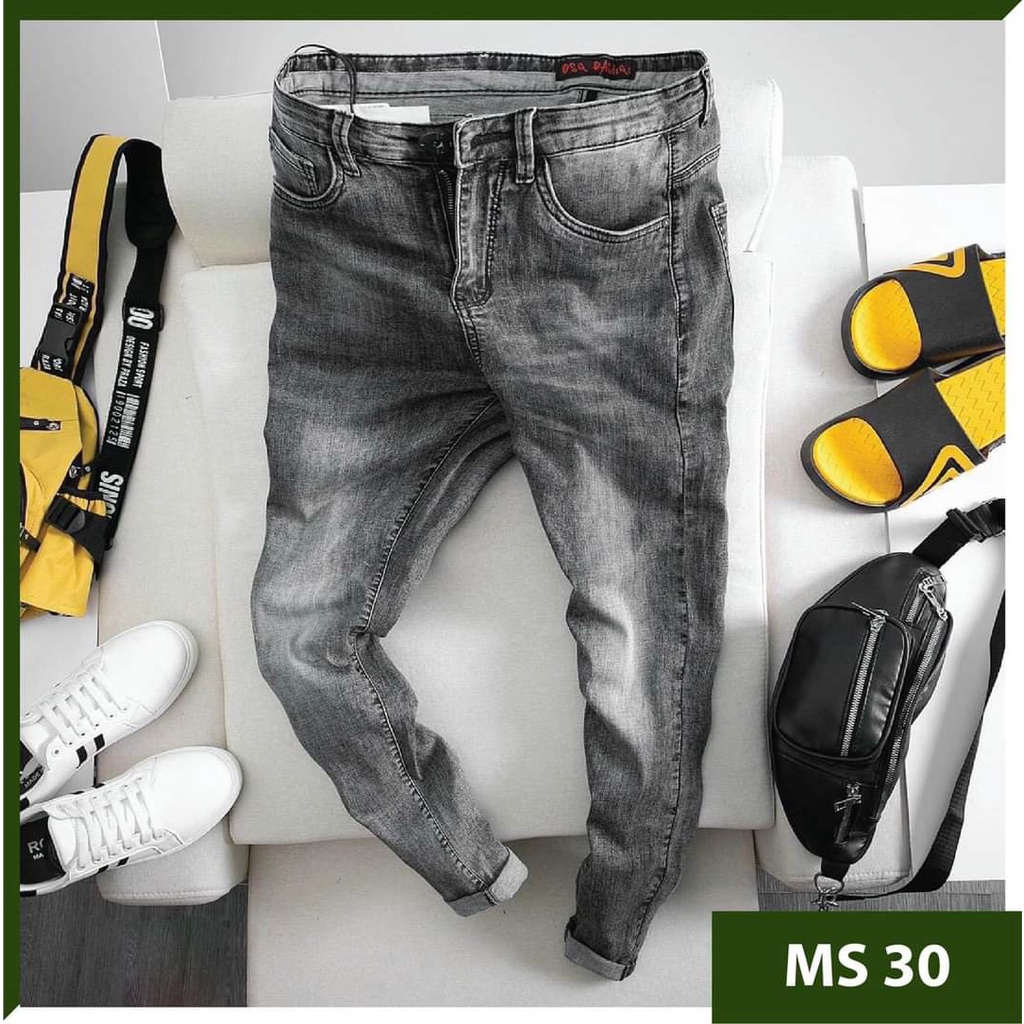 Quần Jean Nam Chất Bò AD850TG Jean Nam Xám Wash Mẫu Mới Phong Cách Soái Ca  Thời Trang TG