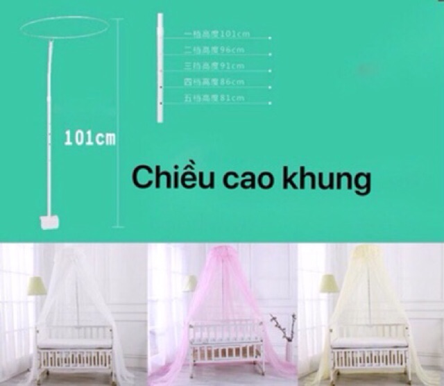 Màn kèm khung dành cho cũi, giường và nôi bé