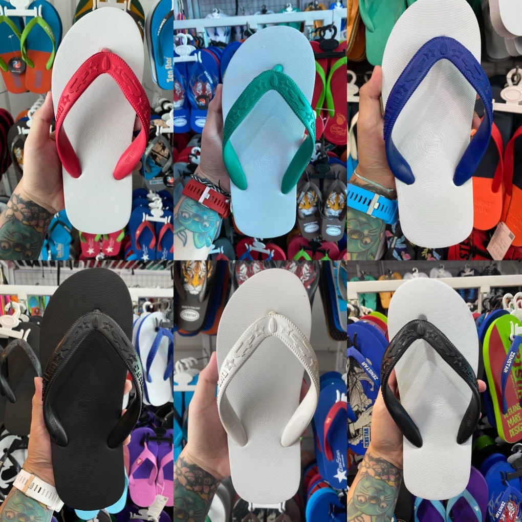 Dép lào Thái Lan, dép cao su non có nhiều màu mang êm chân