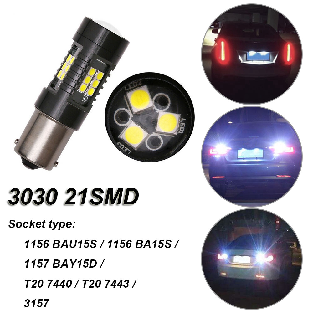 Đèn Led 1157 Bay15D T20 7440 7443 3030 21smd 12v 24v 1156 Bau15S Ba15S