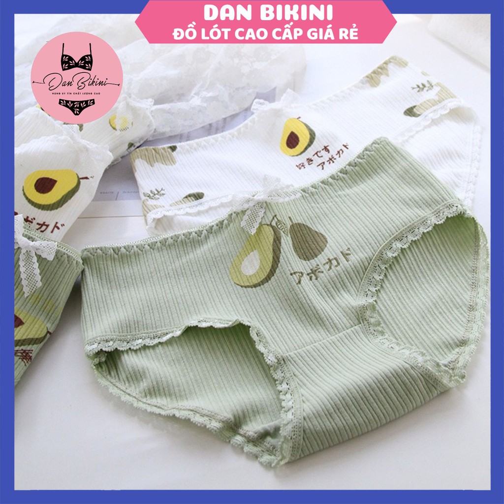 Quần lót nữ ❤️️FREESHIP❤️️ Quần Lót Nữ gân tăm trái bơ thoáng khí - Quần Lót mềm mại lên dáng sexy SET Bơ Matcha 618