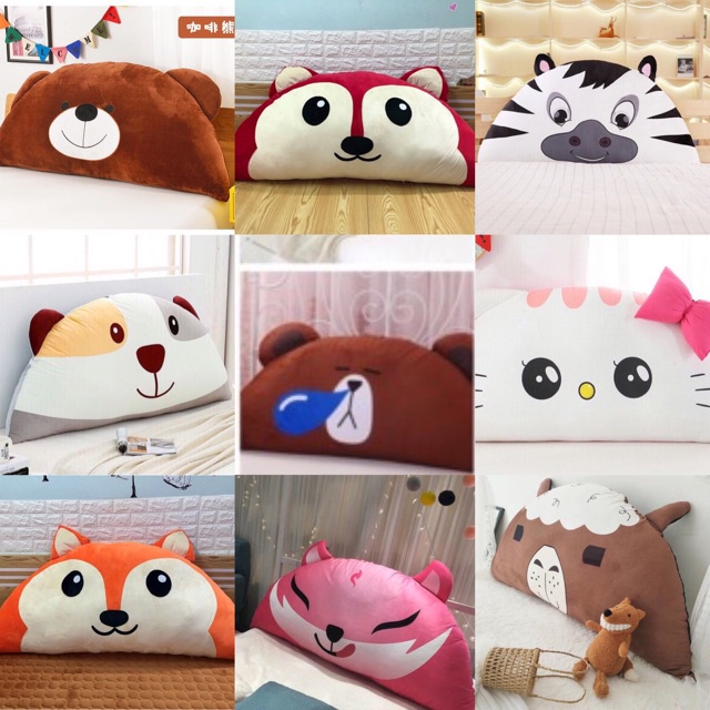 Gối tựa kê đầu giường nhiều màu sắc mẫu mã