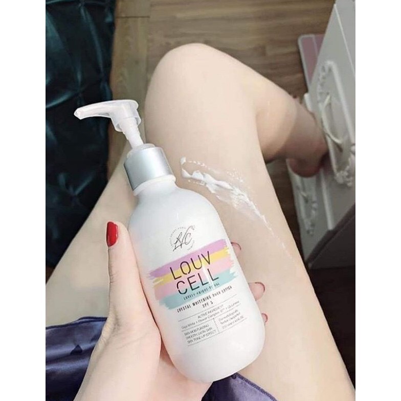 Kem dưỡng ẩm trắng da Body Louv Cell Crystal Whitening Body Lotion Hàn Quốc