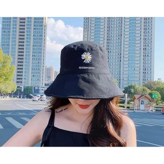 MŨ BUCKET 2 MẶT THÊU HOA CÚC