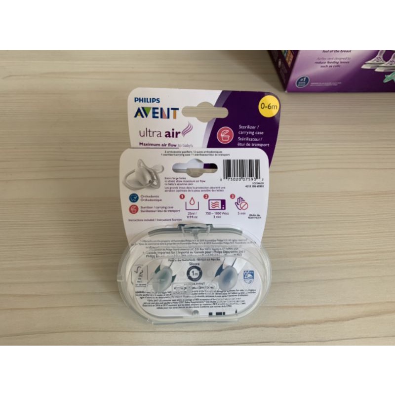 Ty ngậm Philips AVENT không hình 0-6 tháng SCF244/20