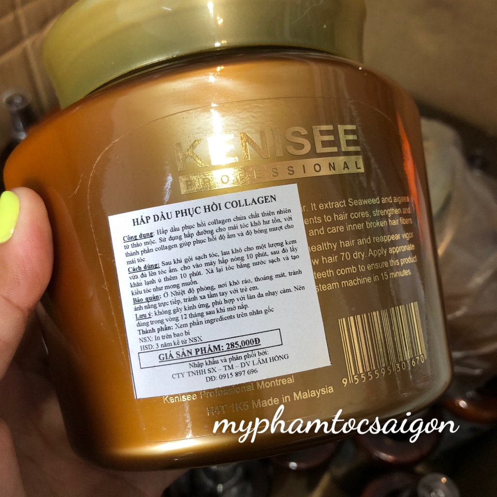 Hấp dầu Collagen Phục hồi tóc KENISEE 500ml