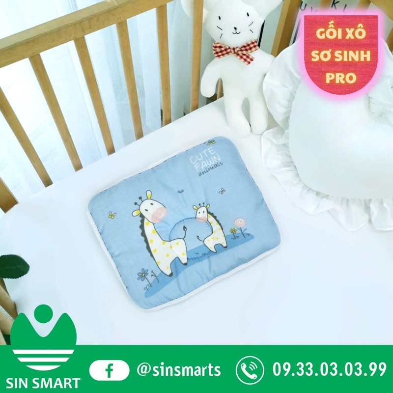 Gối xô sơ sinh cao cấp Goodmama cho bé