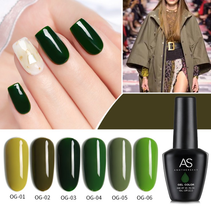 Sơn gel AS - màu xanh lá mã OG