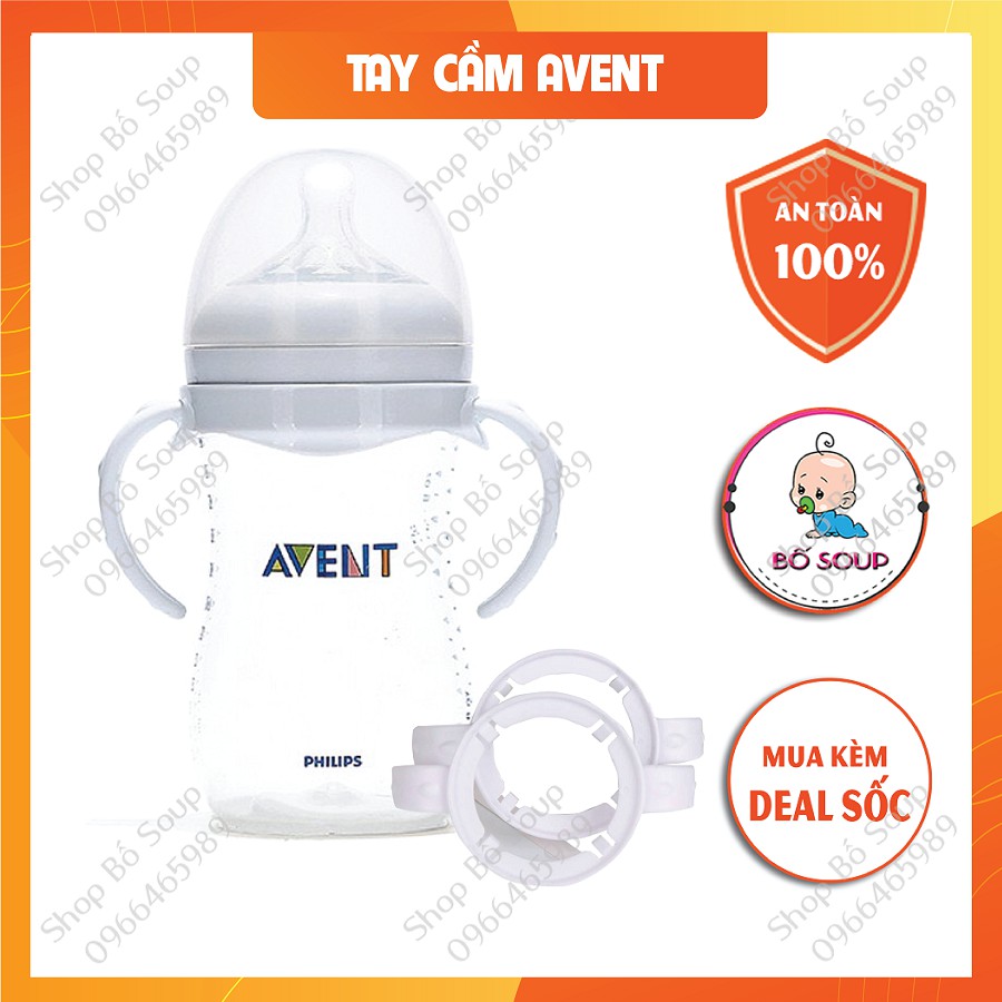 Tay cầm bình sữa Avent Natural Cổ Rộng Shop Bố Soup