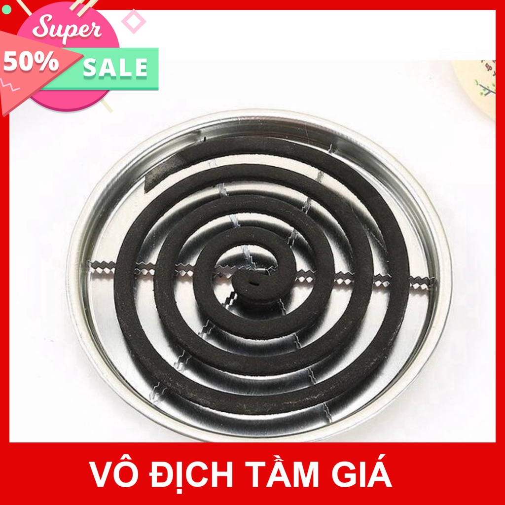 SALE!!! [Rẻ vô địch] Khay đựng nhang muỗi bằng thép không gỉ, khay đựng nhang muỗi an toàn