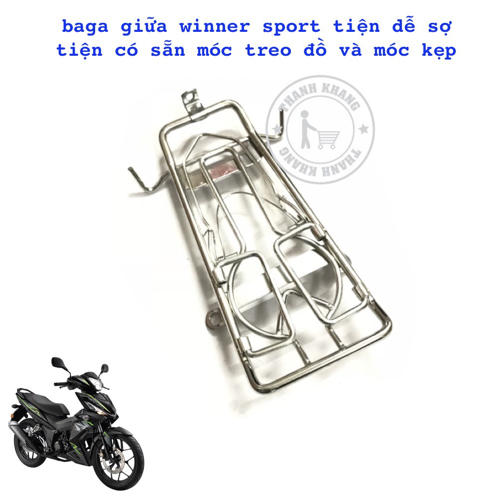 Baga giữa WINNER Sport màu trắng thanh khang tặng dè FZ  006001175 006000220