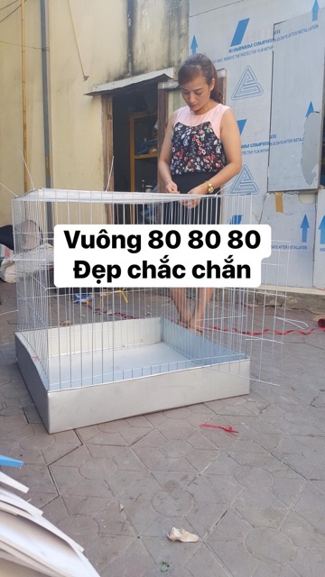 Lồng nuôi gà, thỏ,..kích thước 80x80x80