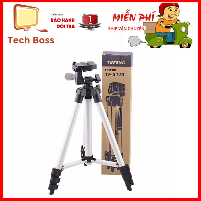 Giá đỡ điện thoại tripod 3 chân tương thích với nhiều dòng máy - Tech Boss | BigBuy360 - bigbuy360.vn