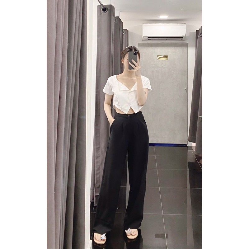 [Mã WAMT10K giảm 10k cho đơn 0k] ÁO SƠMI KIỂU MORI TOP (TRẮNG) | BigBuy360 - bigbuy360.vn