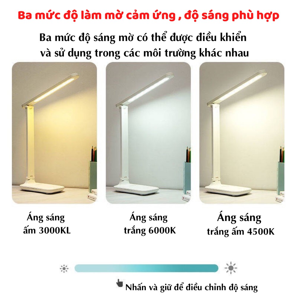 Đèn Học để bàn , chống cận , đèn học Led chống cận bảo vệ tốt thị lực cao cấp TIME HOME