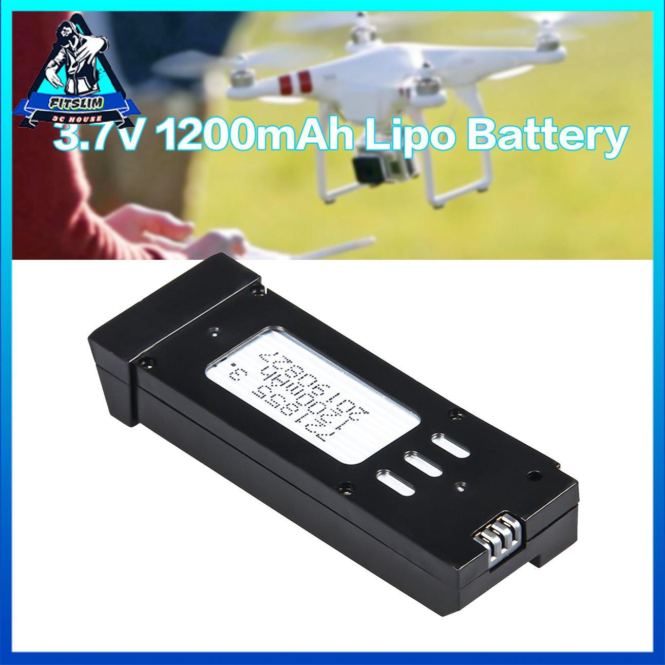 Bộ 3 Pin Sạc Lipo 3.7v 1200mah Cho E58 Rc Drone