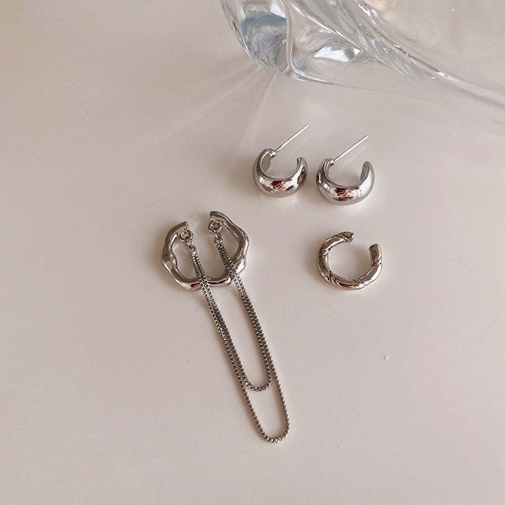 Set 4 Khuyên Tai Tua Rua Kiểu Cách Hàn Quốc Cho Nữ