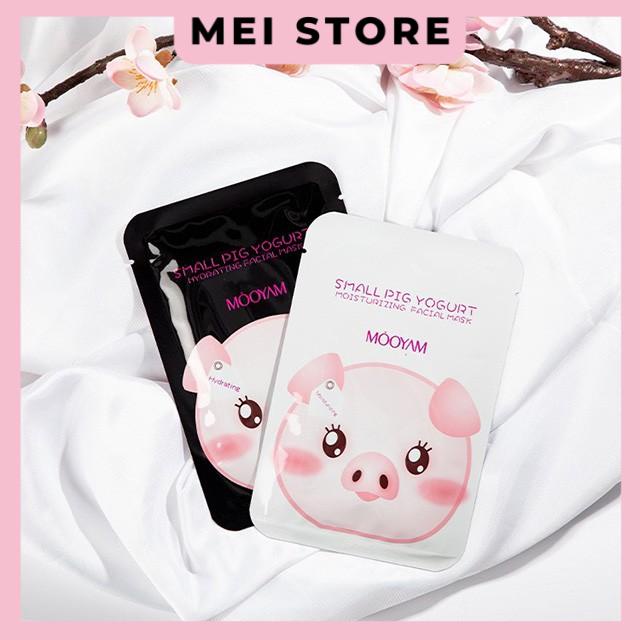 Mặt Nạ Heo Trắng Đen MÔOYAM Small Pig Yogurt Tinh Chất Sữa Chua Dướng Da Cấp Ẩm