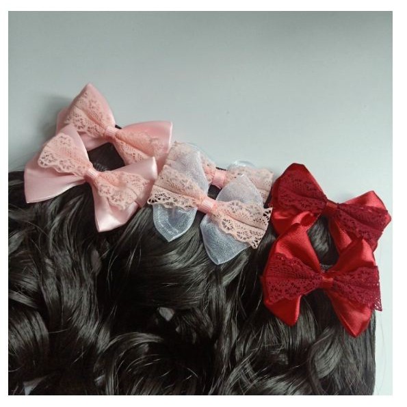 Kẹp bấm tóc giả đuôi ngựa cho bé(có hình thật)