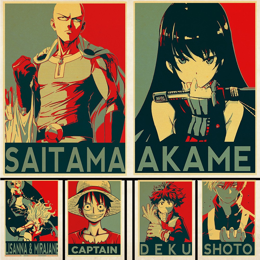 1 Tấm Áp Phích In Hình Anime Dùng Để Trang Trí