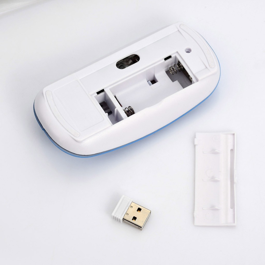 Chuột không dây siêu mỏng 2.4GHz kèm đầu thu USB 2.0