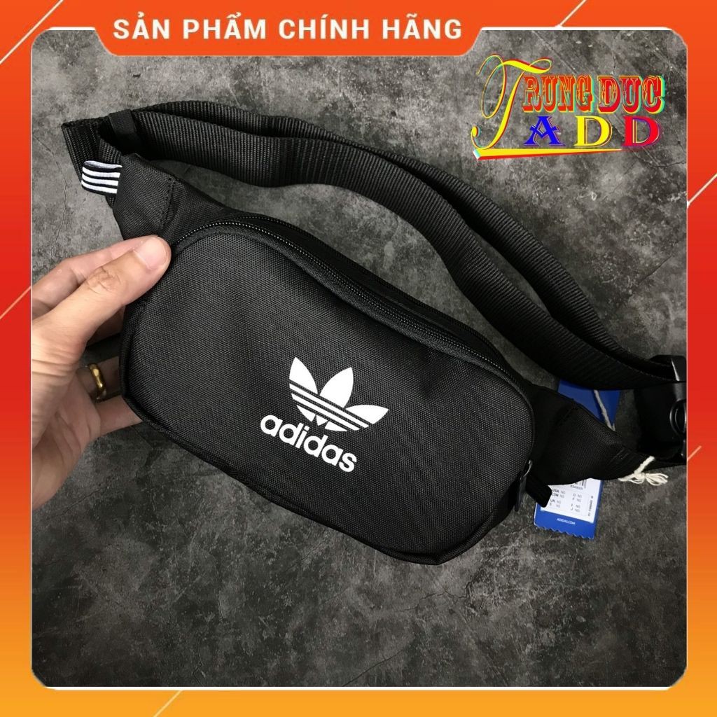 Túi Bao Tử Đen Logo 3 Lá Full Tag Code Chất Cotton Cực Đẹp Ngăn Rộng Dễ Phối Đồ Trungducadidas | BigBuy360 - bigbuy360.vn