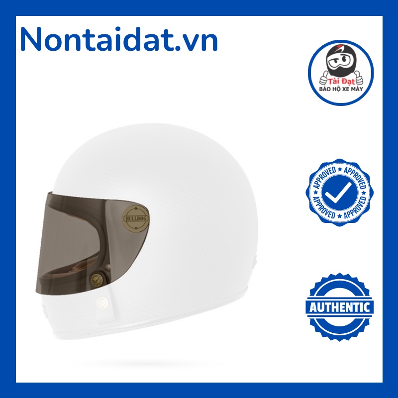 Kính chắn phụ kiện nón bảo hiểm fullface cổ điển BULLDOG CLASICO retro vintage