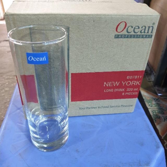 Cốc thủy tinh nước chanh Ocean New York Long Drink 320ml 6 cái