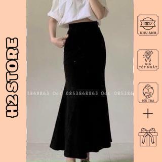 Chân váy đuôi cá umi dày lưng chun co dãn tôn dáng size S M L XL