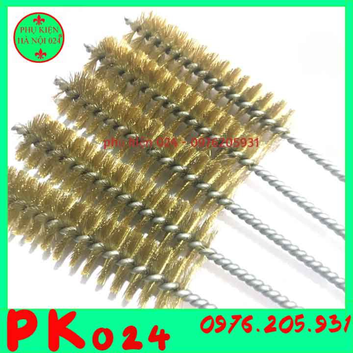 Chổi đánh gỉ sợi đồng xoắn tròn đường kính tùy chọn 12mm- 30mm