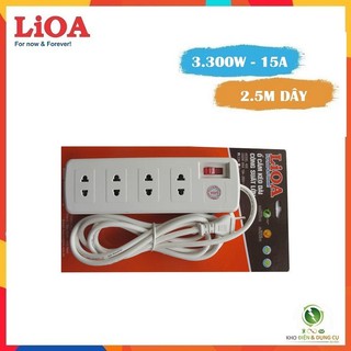 Ổ cắm lioa 3300w công suất lớn 4ss2.5-2 - bảo vệ quá tải