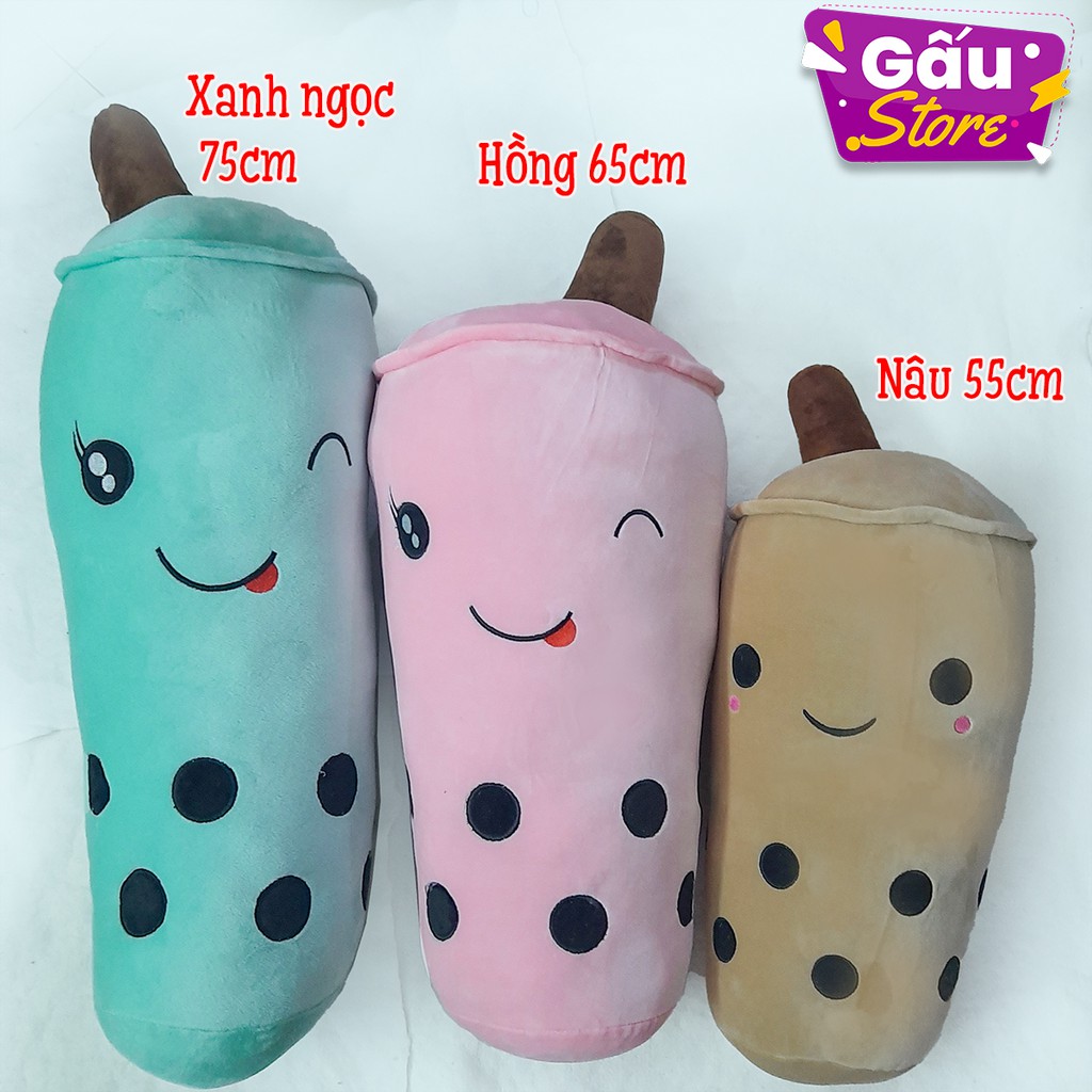 Gấu bông Trà sữa dài vải nhung mềm mịn (nhiều size)