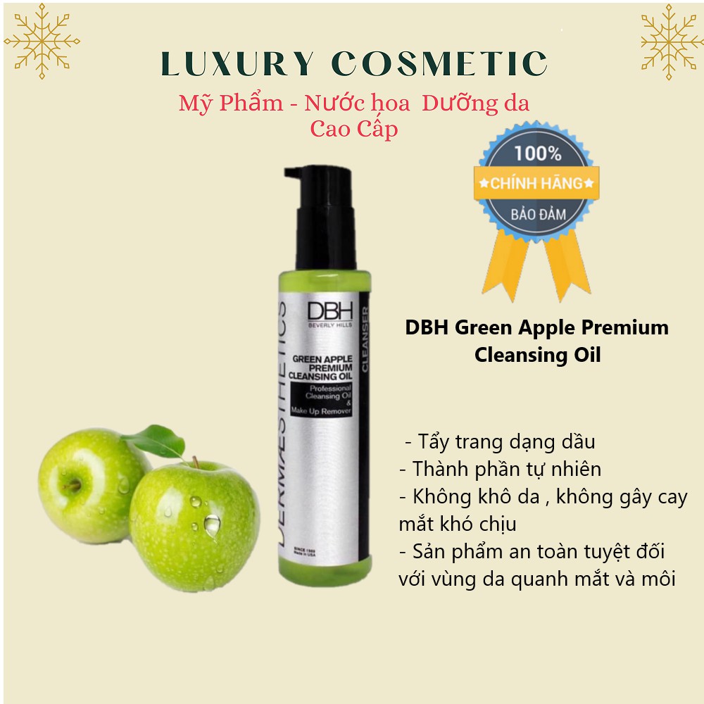 Dầu tẩy trang táo xanh DBH Green Apple Premium Cleansing Oil 177ml