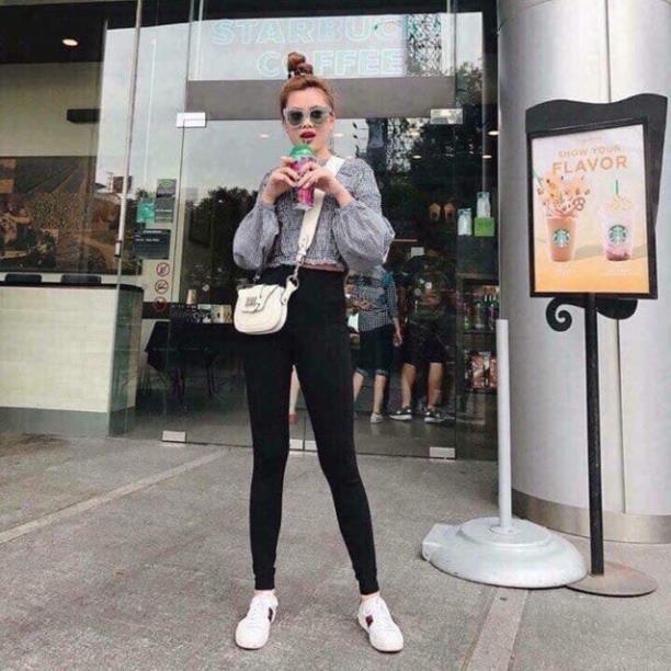 Bigsize  [FREESHIP 50K] Quần legging nữ cạp cao xuất Hàn siêu co giãn
